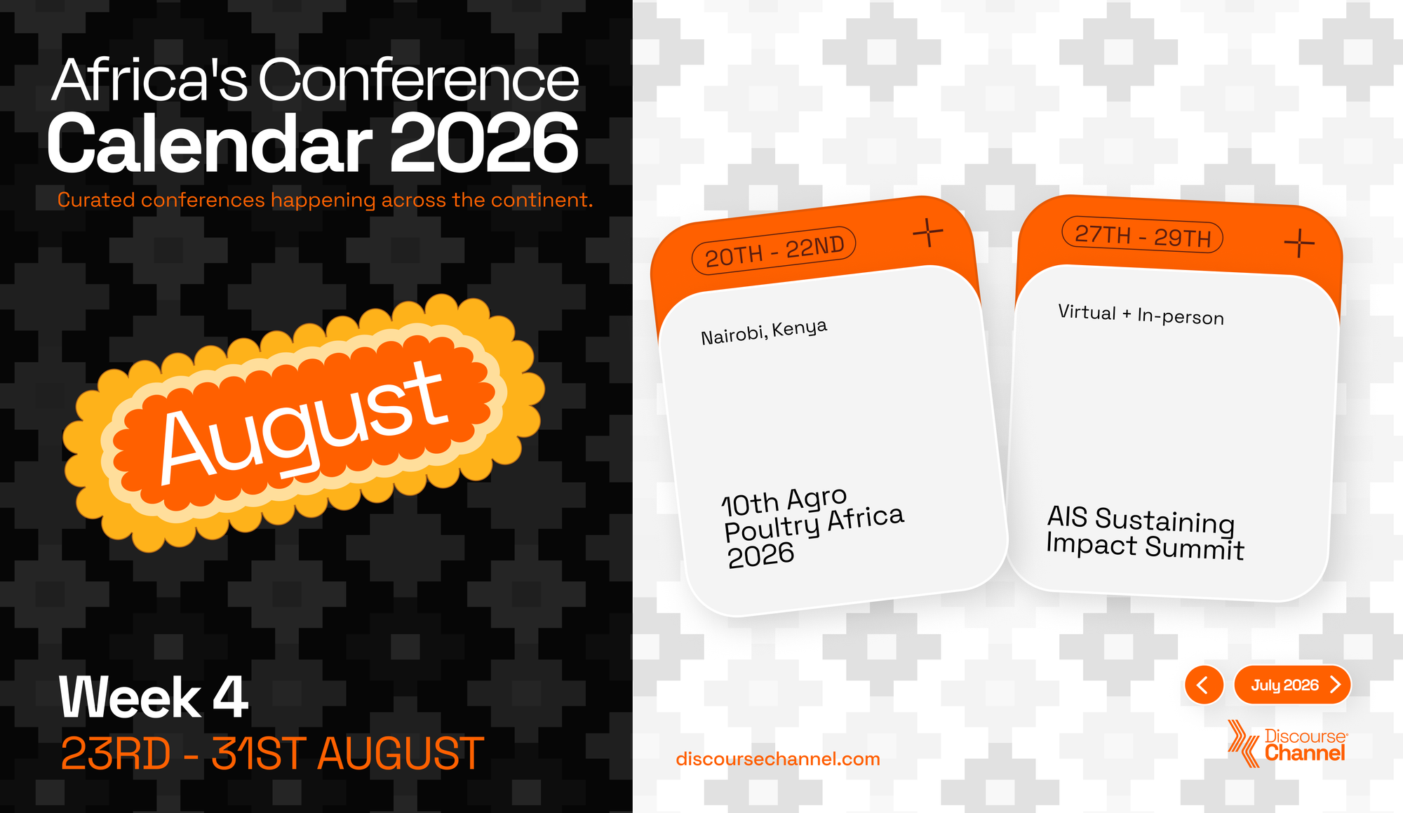 African Conferences, August 23rd - 31st's Image