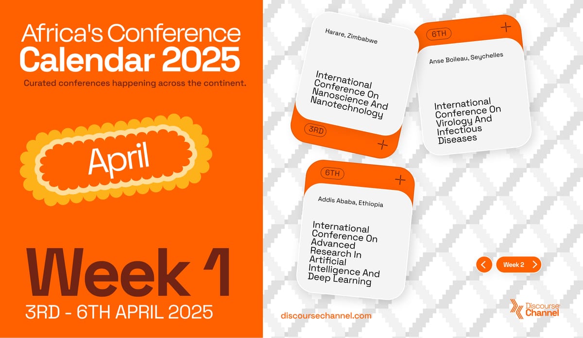 African Conferences happening in April 1st - 6th