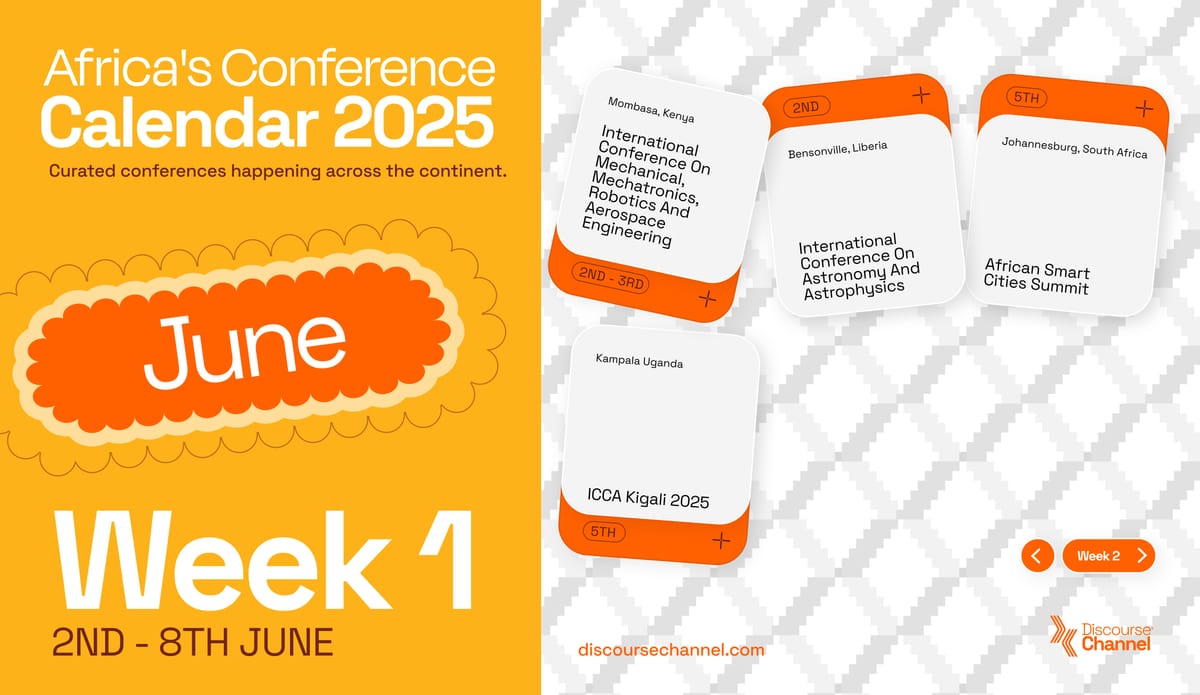 African Conferences, June 1st - 8th