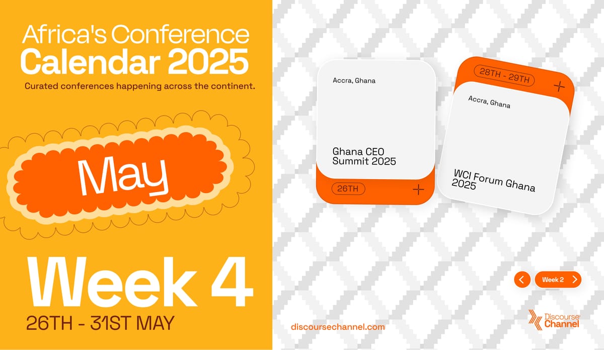 African Conferences happening in May 26th - 31st