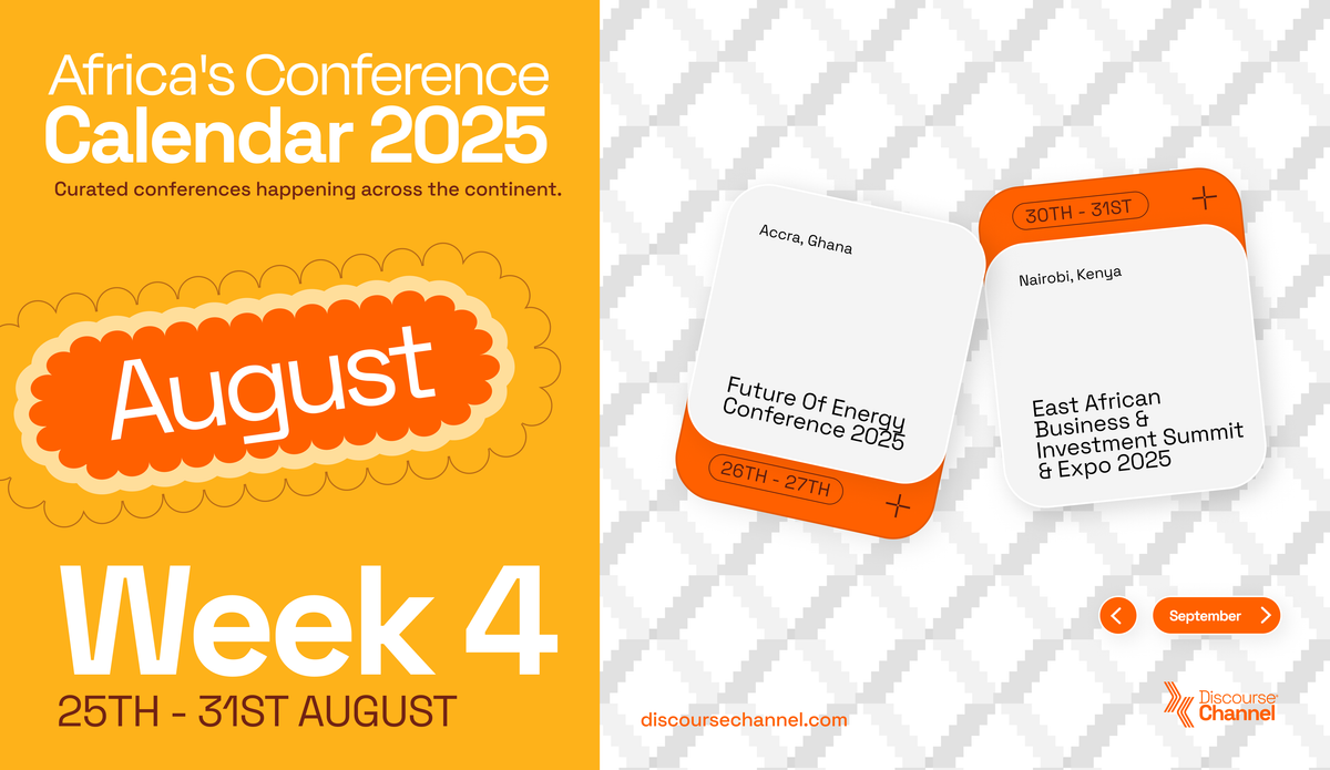 African Conferences, August 25th - 31st