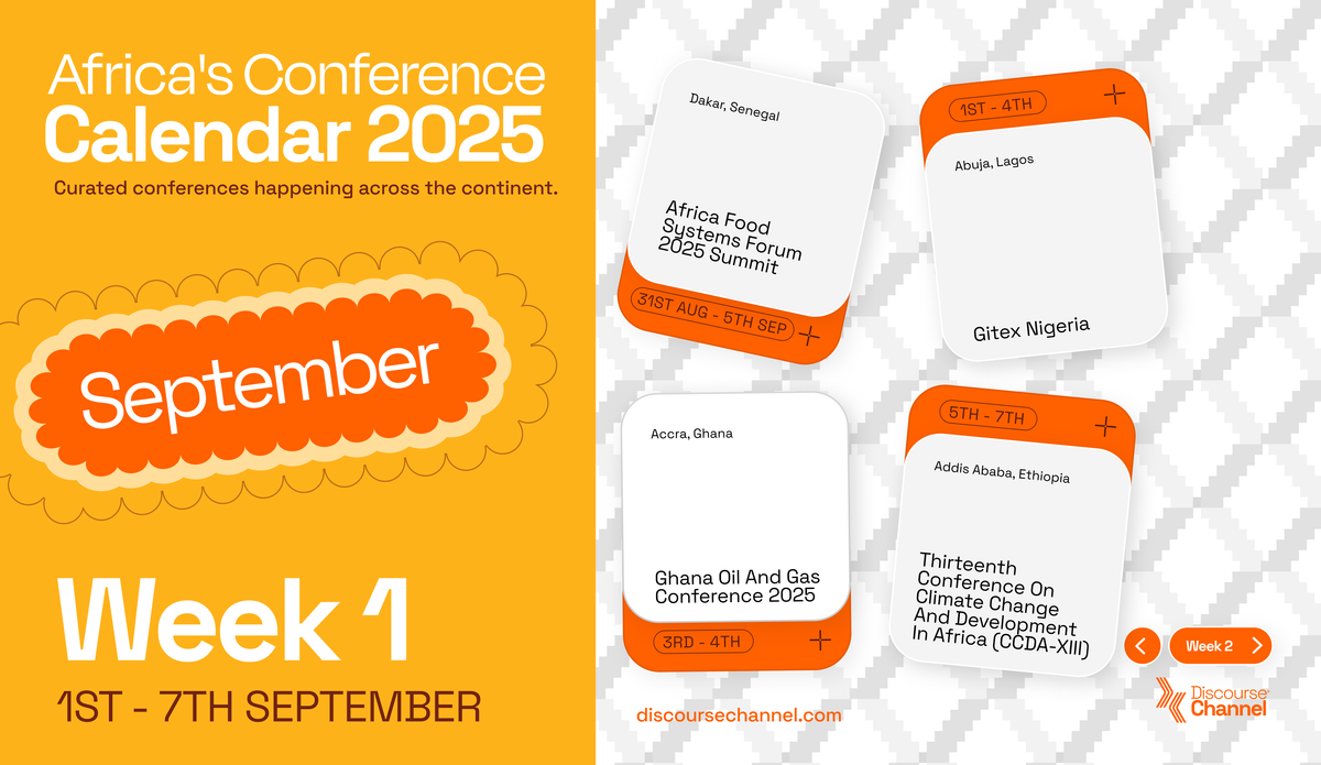 African Conferences, September 1st - 7th
