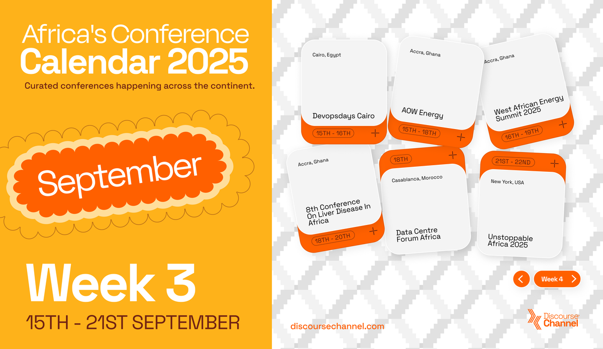 African Conferences, September 15th - 21st