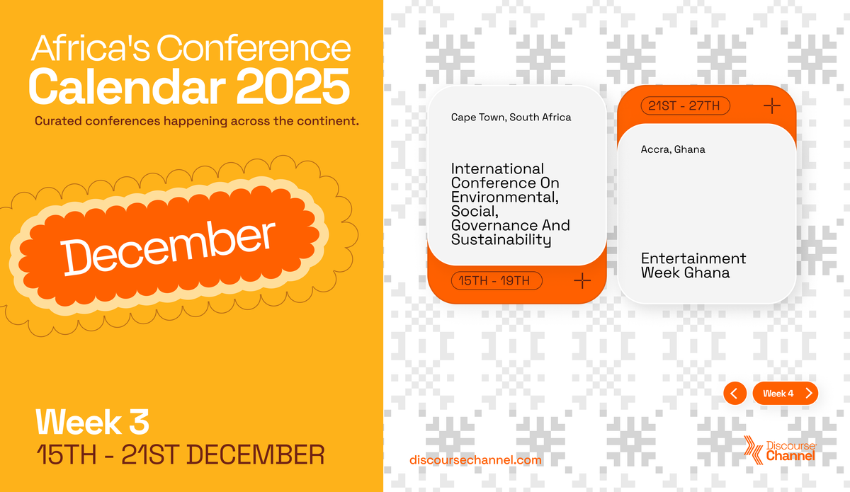 African Conferences, December 15th - 21st