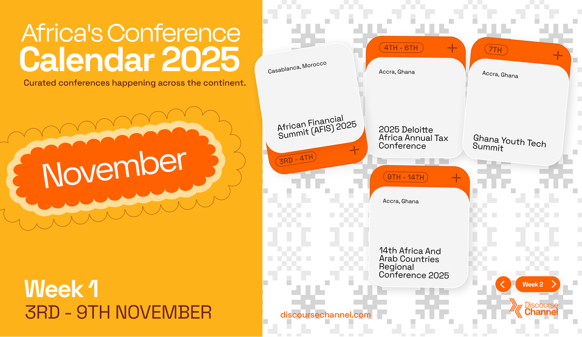 African Conferences, November 3rd - 9th