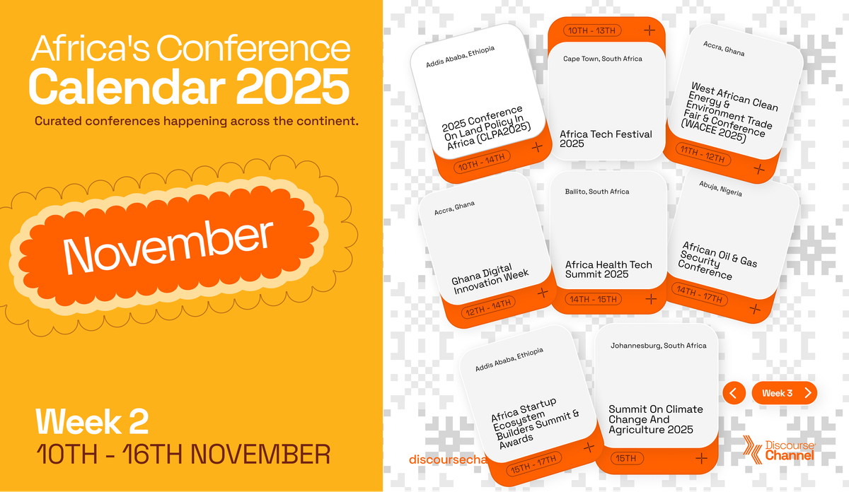 African Conferences, November 10th - 16th