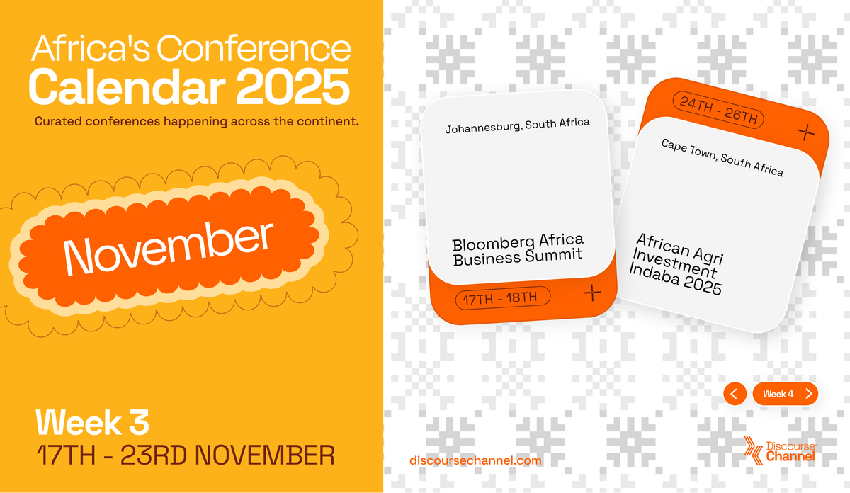 African Conferences, November 17th - 23rd