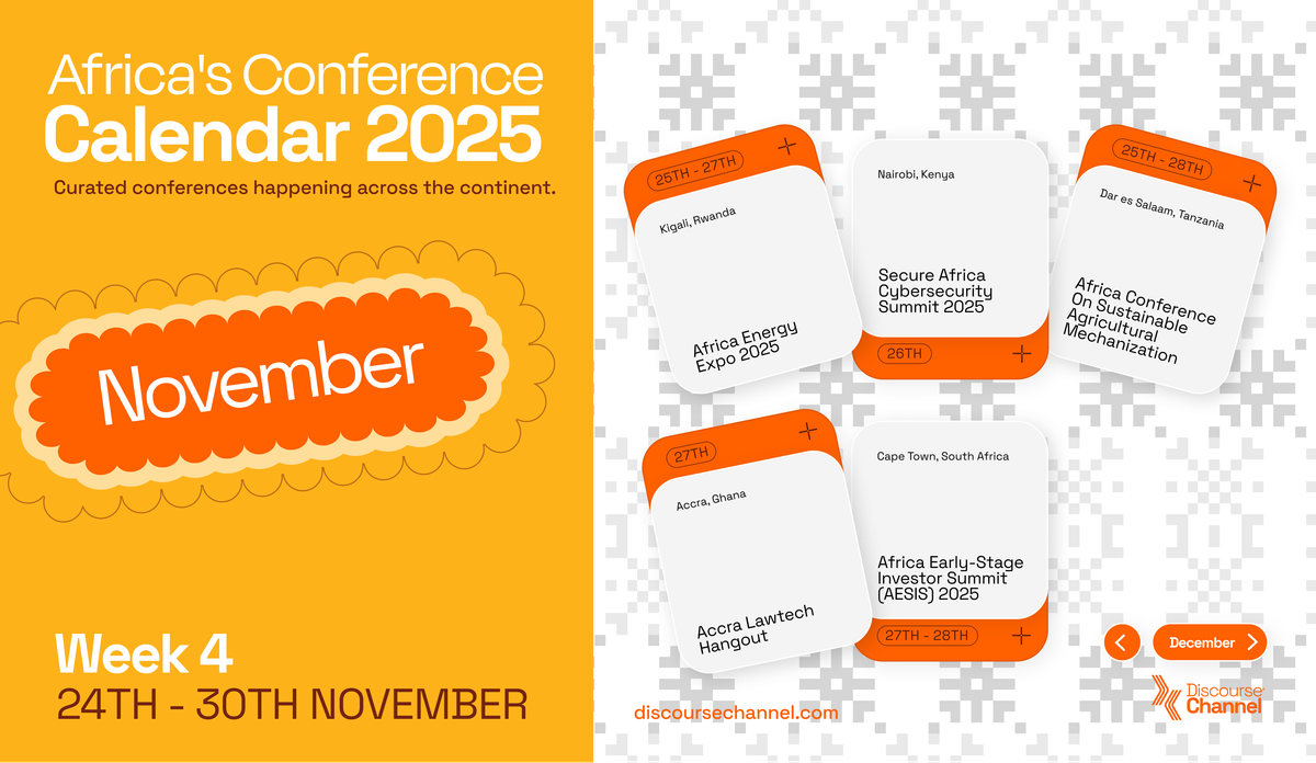African Conferences, November 24th - 30th