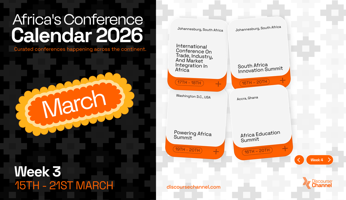 African Conferences, March 15th - 21st