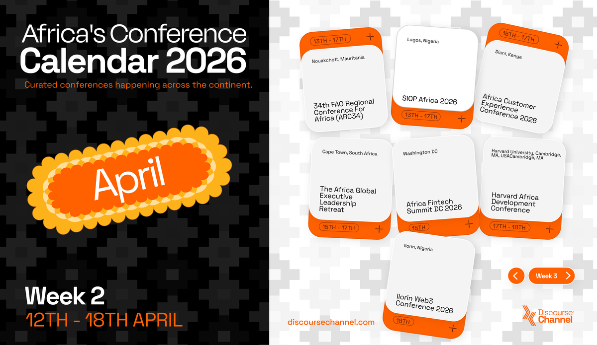 African Conferences, April 12th - 18th