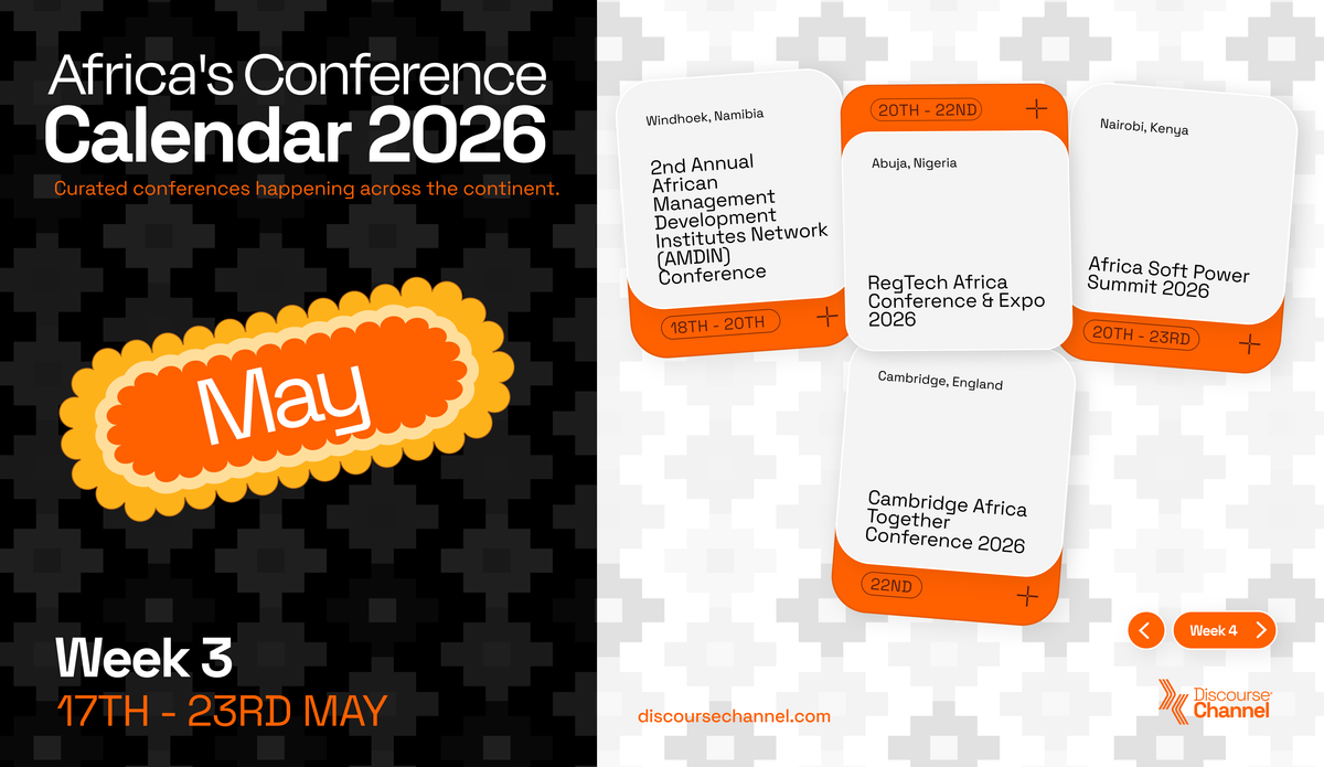 African Conferences, May 17th - 23th