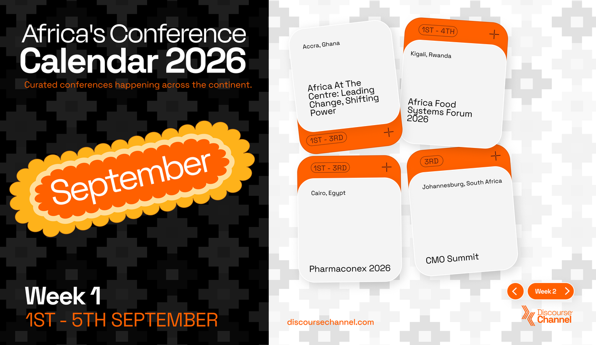 African Conferences, September 1st - 5th