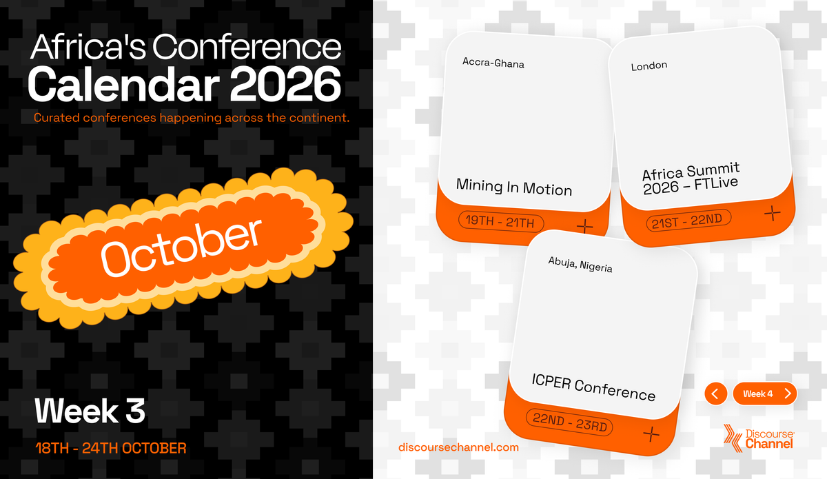 African Conferences, October 18th - 24th