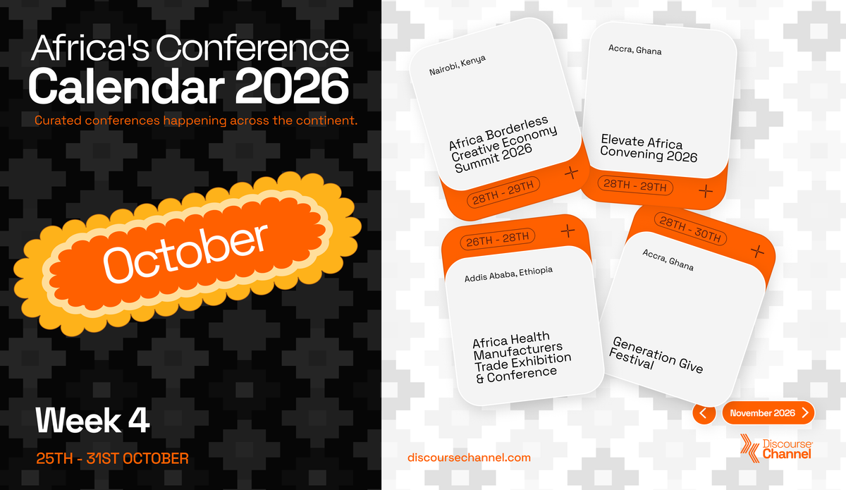 African Conferences, October 25th - 31st