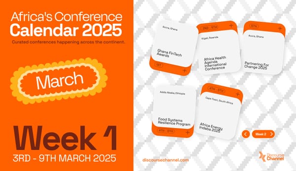 African Conferences happening in March 1st - 9th