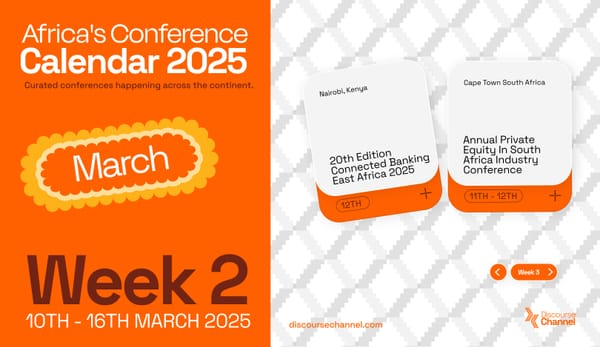 African Conferences happening in March 10th - 16th
