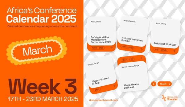 African Conferences happening in March 17th - 23rd