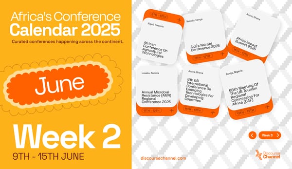 African Conferences, June 9th- 15th