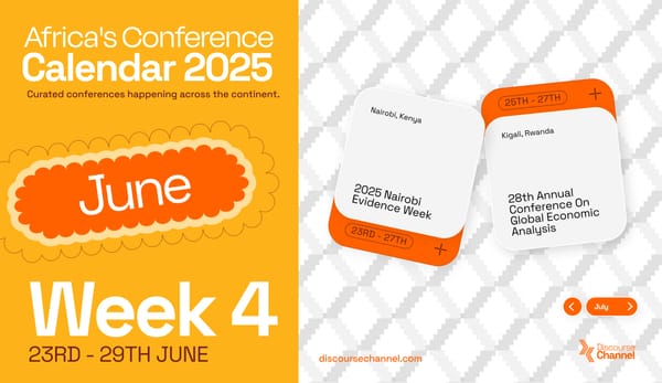 African Conferences, June 23rd - 27th