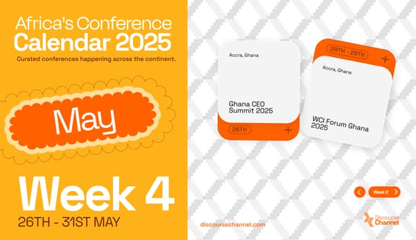 African Conferences happening in May 26th - 31st