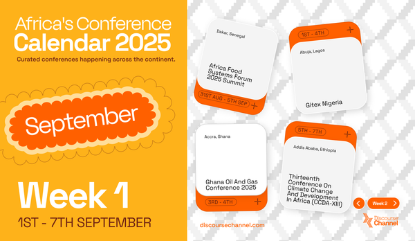 African Conferences, September 1st - 7th