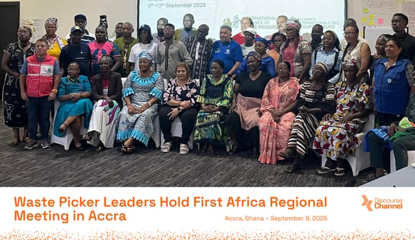 Waste Picker Leaders Hold First Africa Regional Meeting in Accra