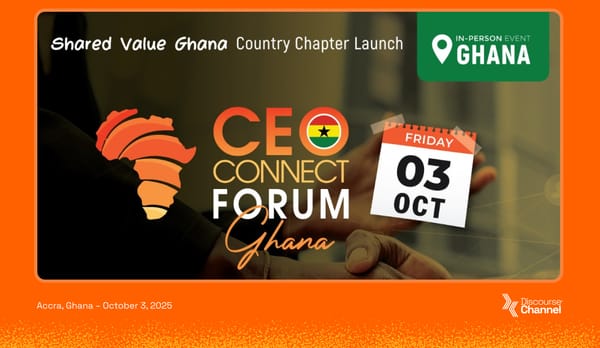 CEO Connect Forum 2025 - Transforming Challenges into Opportunities through Creating Shared Value