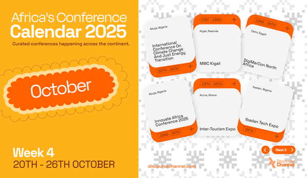 African Conferences, October 20th - 26th