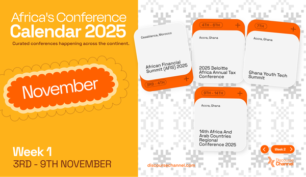 African Conferences, November 3rd - 9th