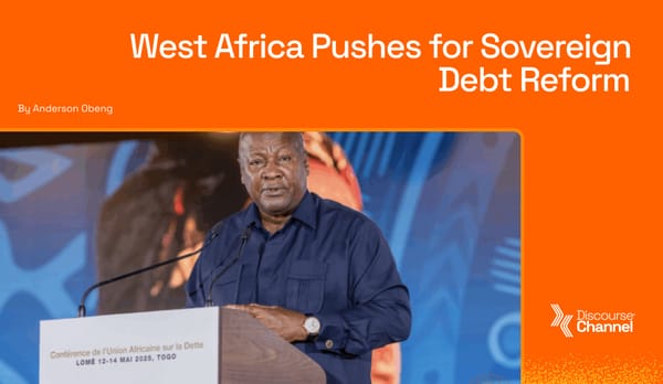 West Africa Pushes for Sovereign Debt Reform