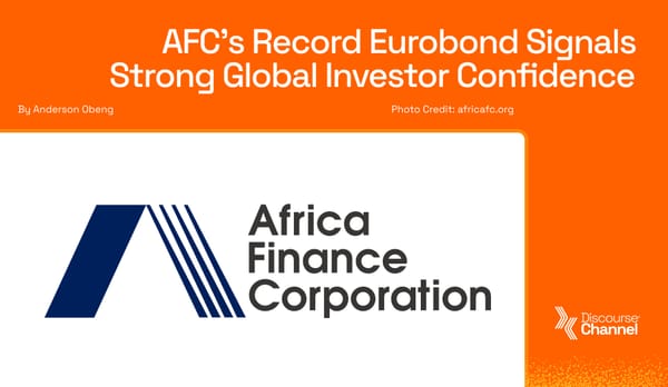 AFC’s Record Eurobond Signals Strong Global Investor Confidence