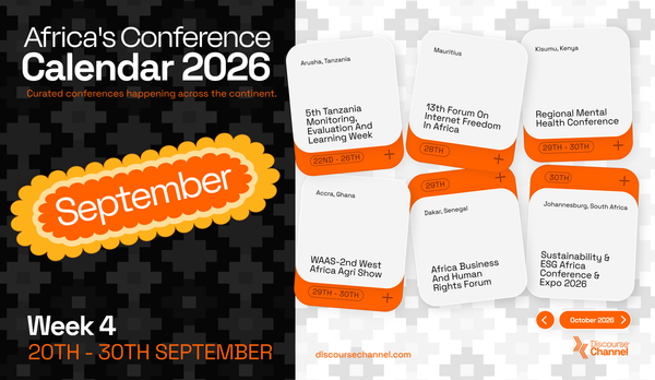 African Conferences, September 20th - 30th