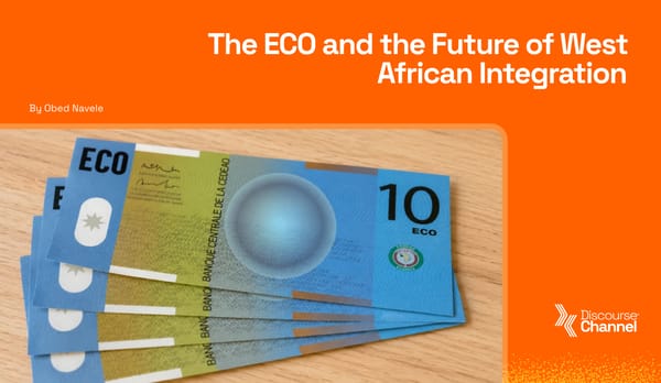 The ECO and the Future of West African Integration